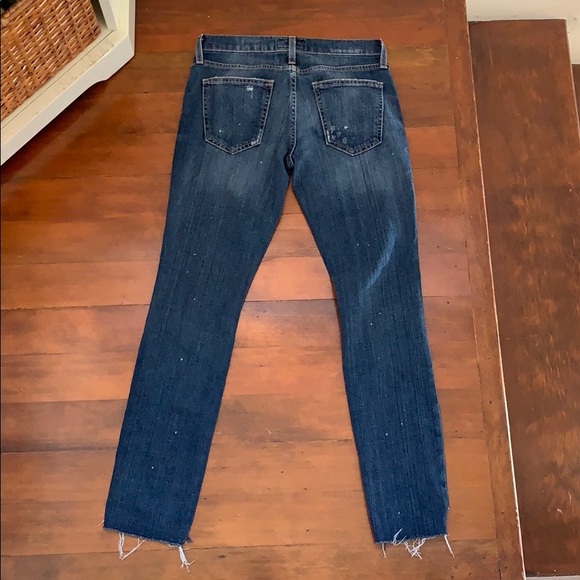 Current Elliot Uneven Cut distressed skinny EUC - Picture 8 of 8